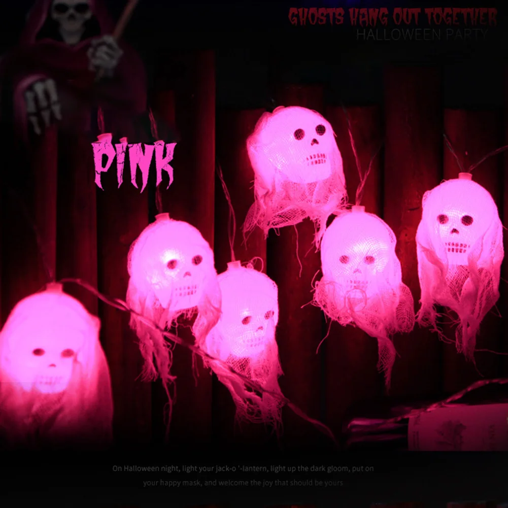 Гирлянда-скелет на Хэллоуин для улицы и помещения 8 2 фута 10 светодиодов