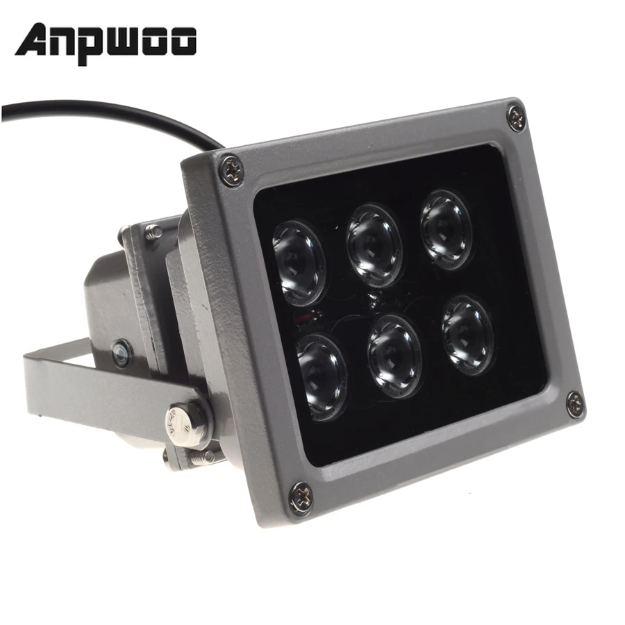 

ANPWOO CCTV LEDS IR illuminator infrared lamp 6pcs Array Led IR Outdoor Waterproof Night Vision CCTV Fill Light for CCTV Camera