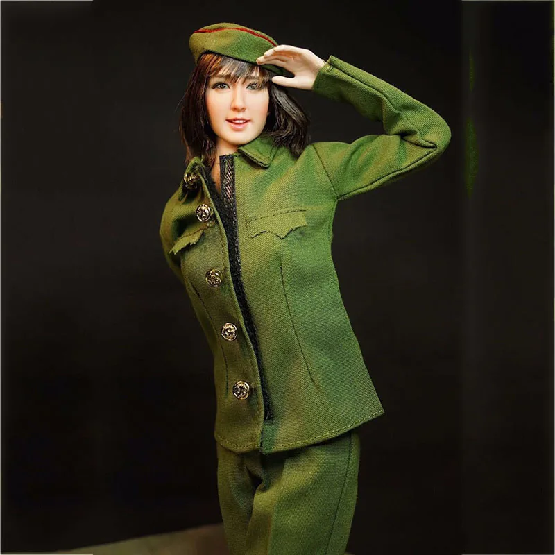 

Hottoys в наличии масштаб 1/6 трендовый женский солдат армейский костюм армейский зеленый мини-топ брюки подходит для 12-дюймовых экшн-фигурок те...