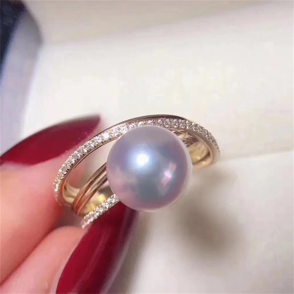 

Wholesale Classic 18K Gold-Plating Ring Accessories Adjustable Blank Pearl Ring Setting Base For Women Diy Jewelry Making
