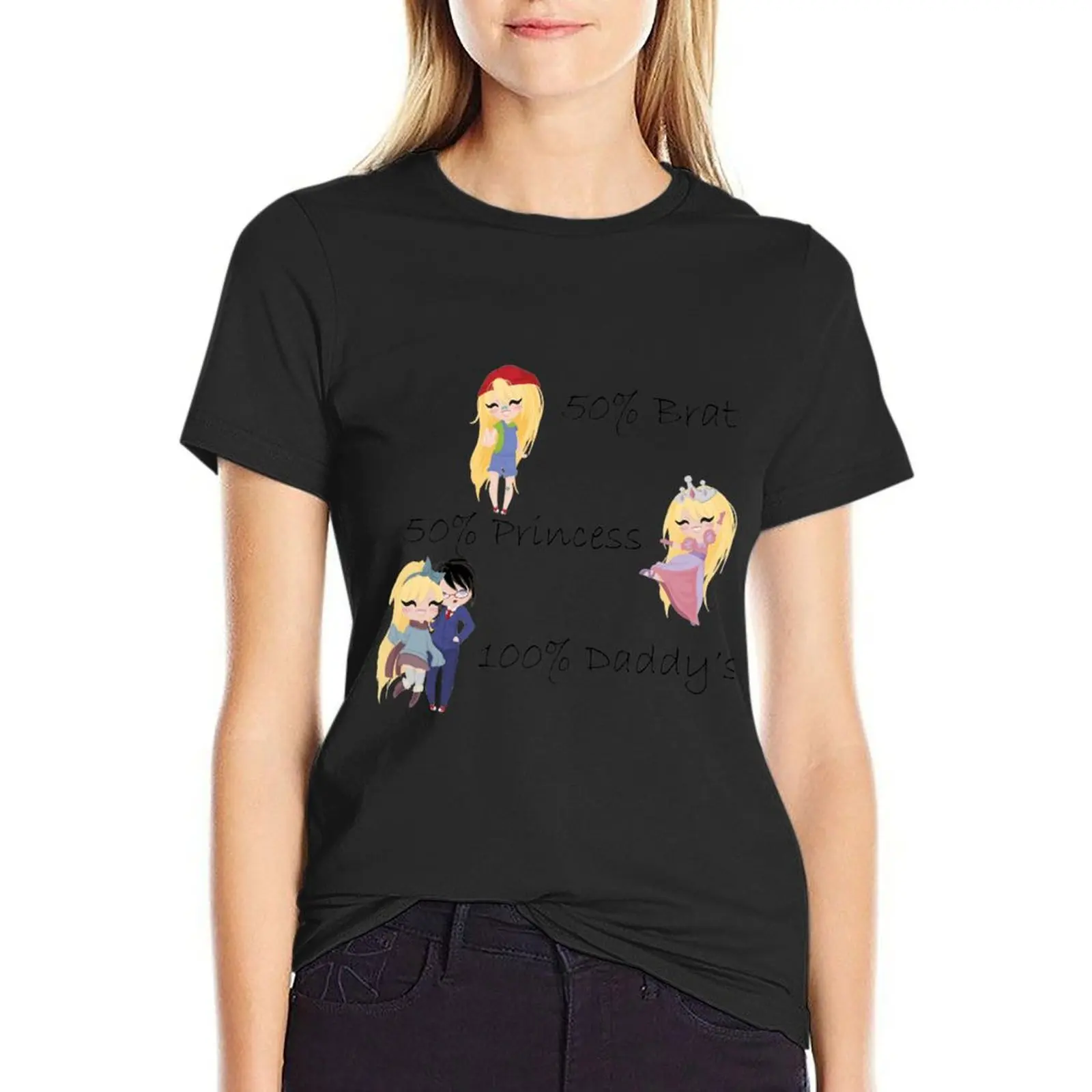 100% футболка для папы топы Забавное платье-футболка женщин