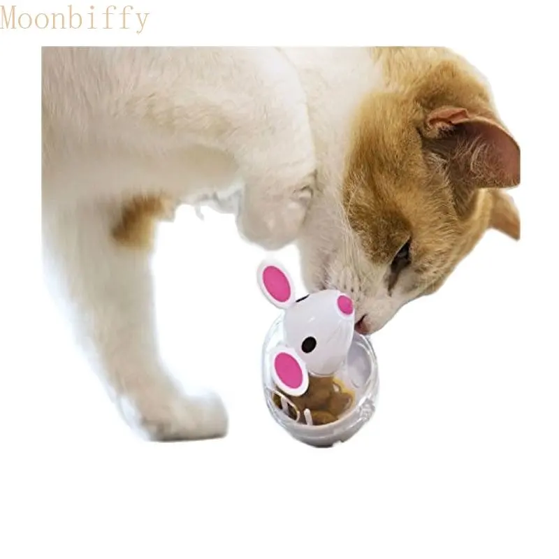 

Игрушка для кошек, еда, медленное питание, тумблер с утечкой, кормушка, лечебный шар, Симпатичные маленькие игрушки-мышки, Интерактивная игр...