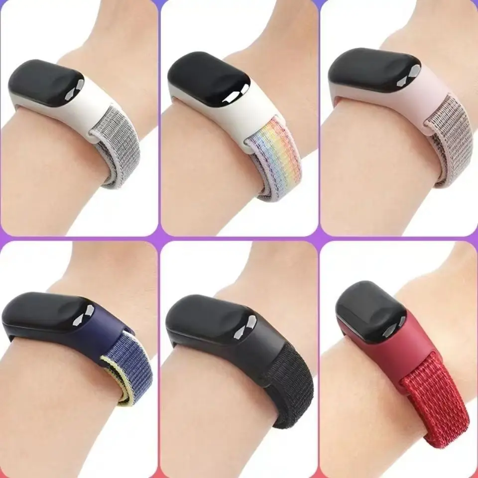 Нейлоновый браслет-петля для умных часов Xiaomi Mi Band 7-7 nfc Sports Miband7 Correa Сменный браслет smartband 7 6 5 4 3 Ремешок (art.: 3920cbc356014) - 3920cbc356014