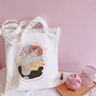 Коллекция 2022 года, летние японские сумки из Ткани в стиле аниме, повседневные вместительные сумки-тоуты с мультипликационным рисунком Y2k, милые женские сумки в стиле Харадзюку с надписью Love для мальчиков