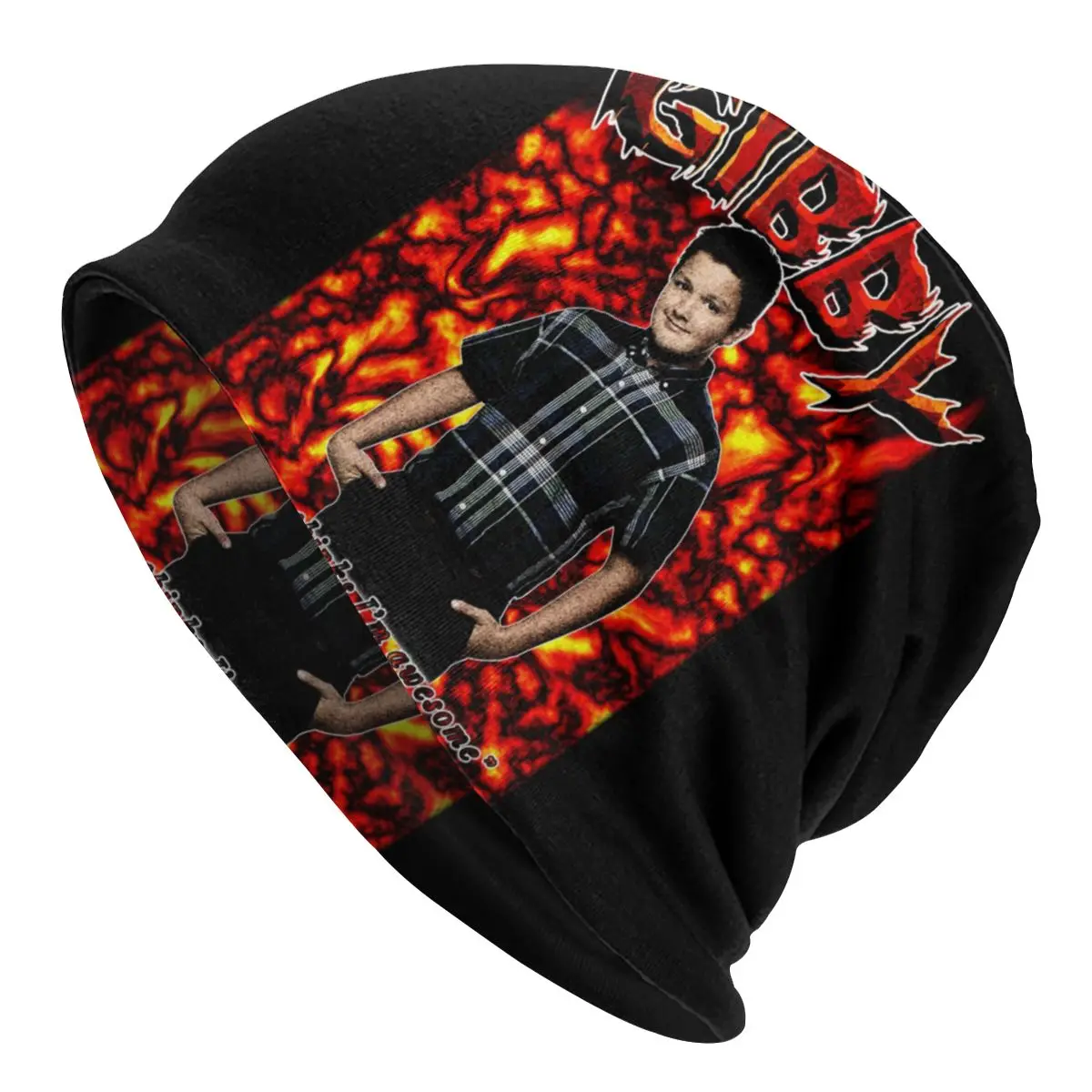 

Fashion Gibby Beanies Caps For Men Women Unisex Outdoor Winter Warm Knitting Hat Adult Fire Icarly Meme Bonnet Hats