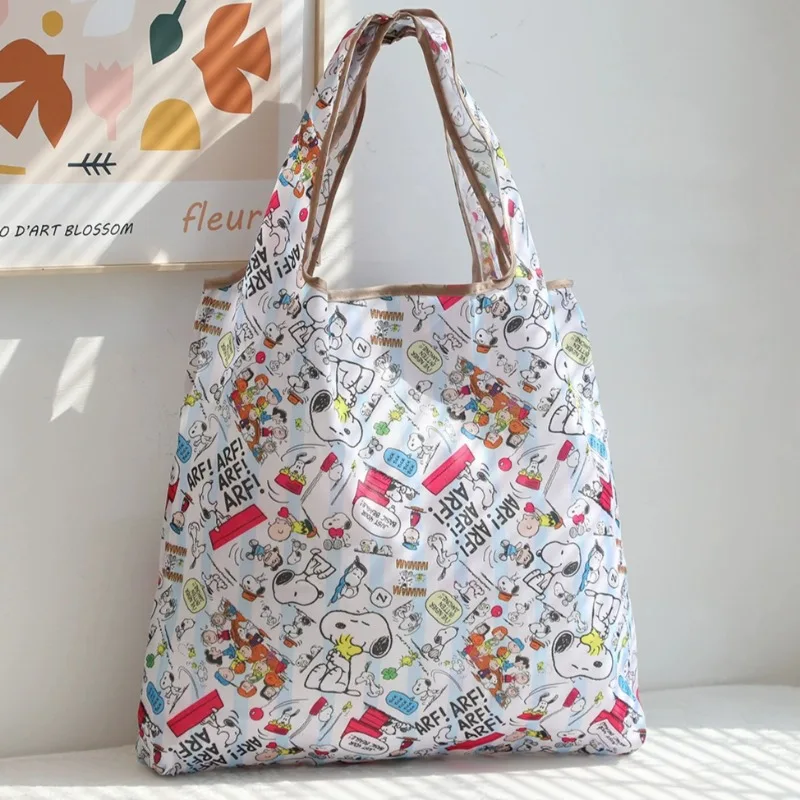 Snoopys многоразовая сумка для покупок с принтом аниме милая сумка-тоут героями