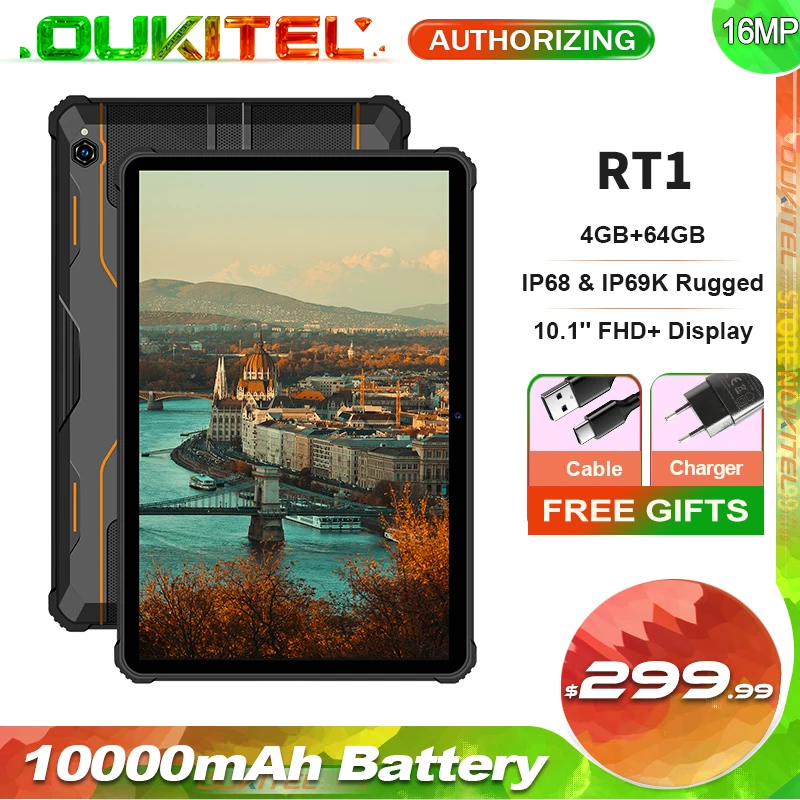 OUKITEL RT1 планшет экран 10000 дюйма 4 Гб + 64 ГБ Восьмиядерный |