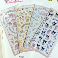 kawaii sanrio sticker cinnamoroll cartoon anime cute hellokittys phone case decoration waterproof kuromi sticker girl gift