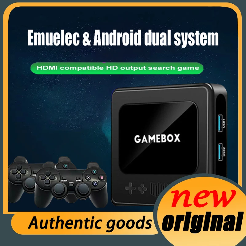 

G10 Retro Video Game Box Emuelec 4.3&Android 7.1 Dual System Wireless Controllers for Arcade Simulator Games Consoles Aigame CPU