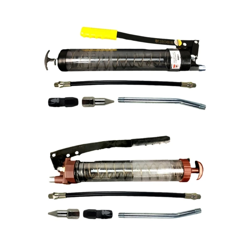 

Прозрачный взрывозащищенный ручной смазочный пистолет 600cc с ручным рычагом 10000PSI смазочный пистолет инструмент высокого