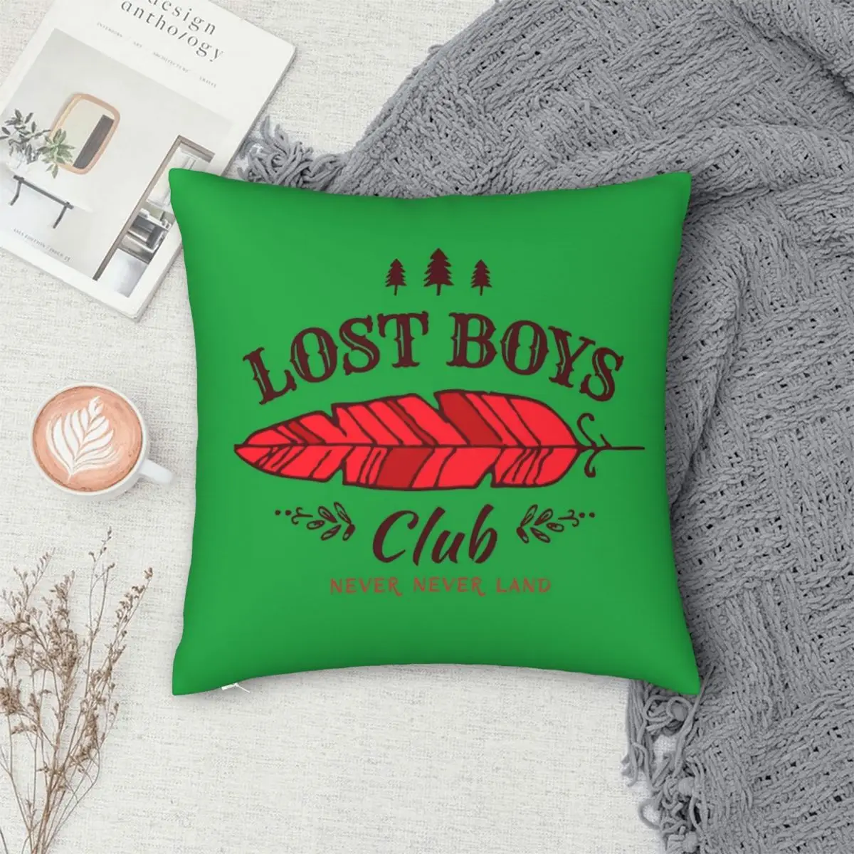 Квадратная наволочка Lost Boys Club Питер Пэн полиэстер лен бархат креативный Декор на