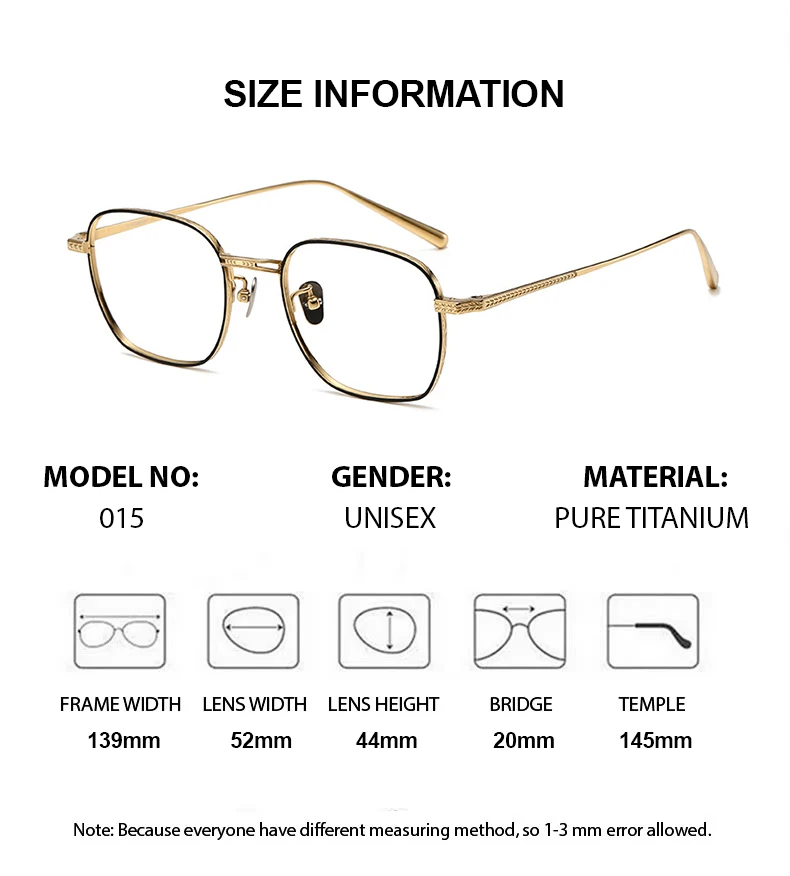 Женские оптические очки по рецепту из чистого титана мужские линзы для