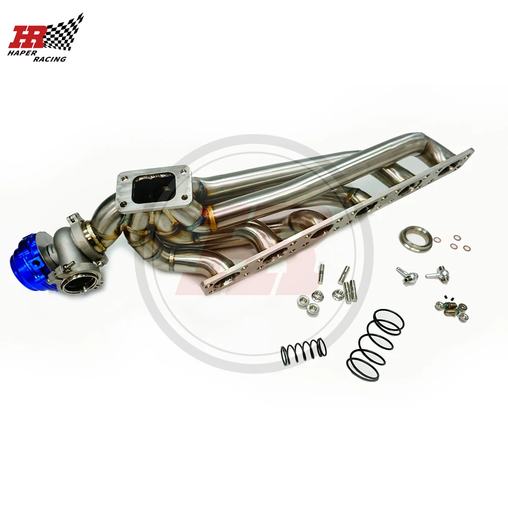 HAPER RACING 42mm T3 Top Mount Turbo Manifold +44mm Wastegate For E36 M50 M52 S50 S52 320i 323i 325i M3 1992-1998 - купить по