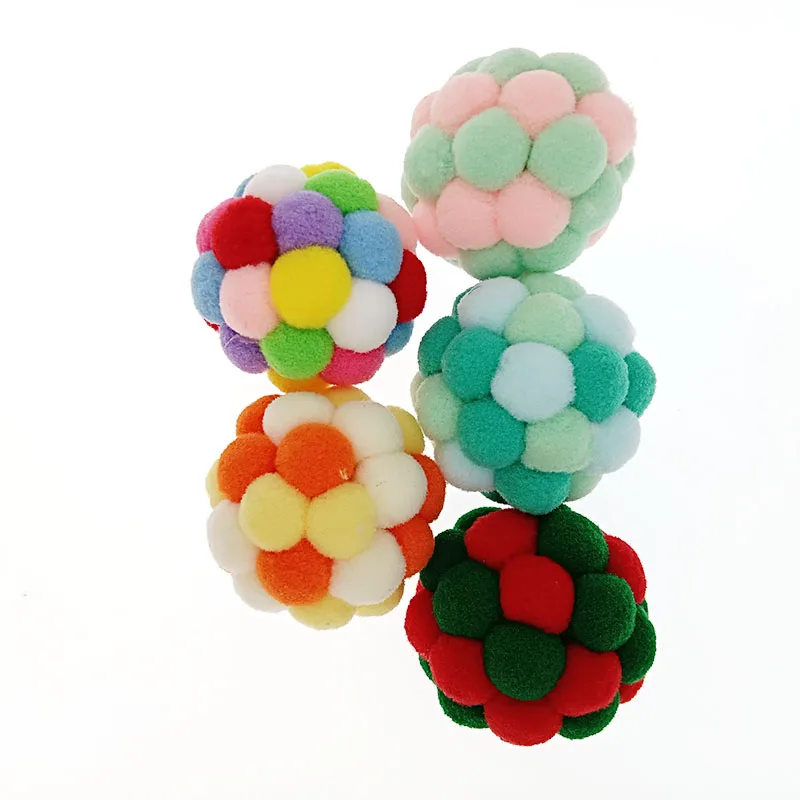 Игрушка для домашних животных кошек красочный мяч-батут ручной работы игрушки