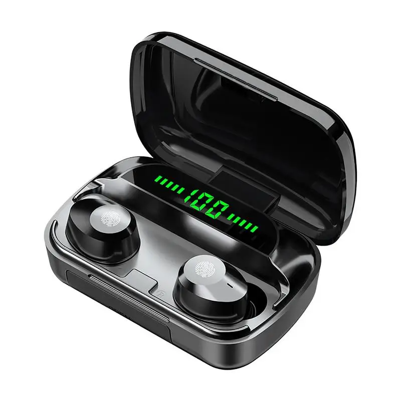

True Wireless Earbuds Music Listening In-Ear Headsets With 2000mAh Battery Charging Case Sweatproof Stereo Sports Headsets Gift