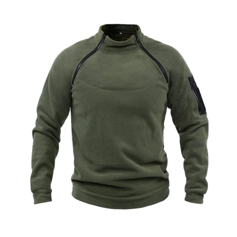 

2022 Winter Fleece Jacket Parka Men Casual Tactical Outdoor Hunting Zipper Outwear Thick Warm Bomber Military Jacket Man Clothes