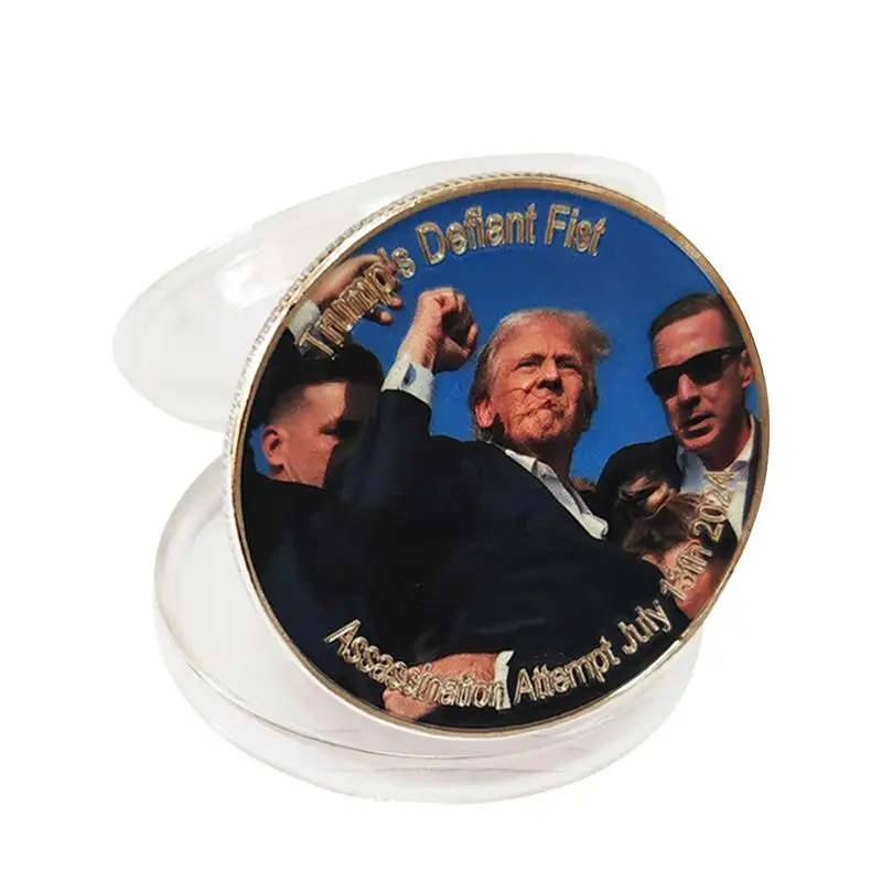 Мемориальная монета президента Трампа 2024 памятная значимый домашний декор