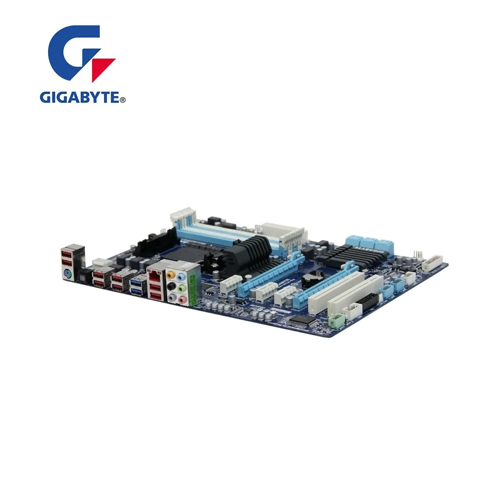 Б/у десктопная Материнская плата GIGABYTE GA-970A-D3 rev.1.X USB3.0 SATA3 970A-D3 материнская AM3 + DDR3
