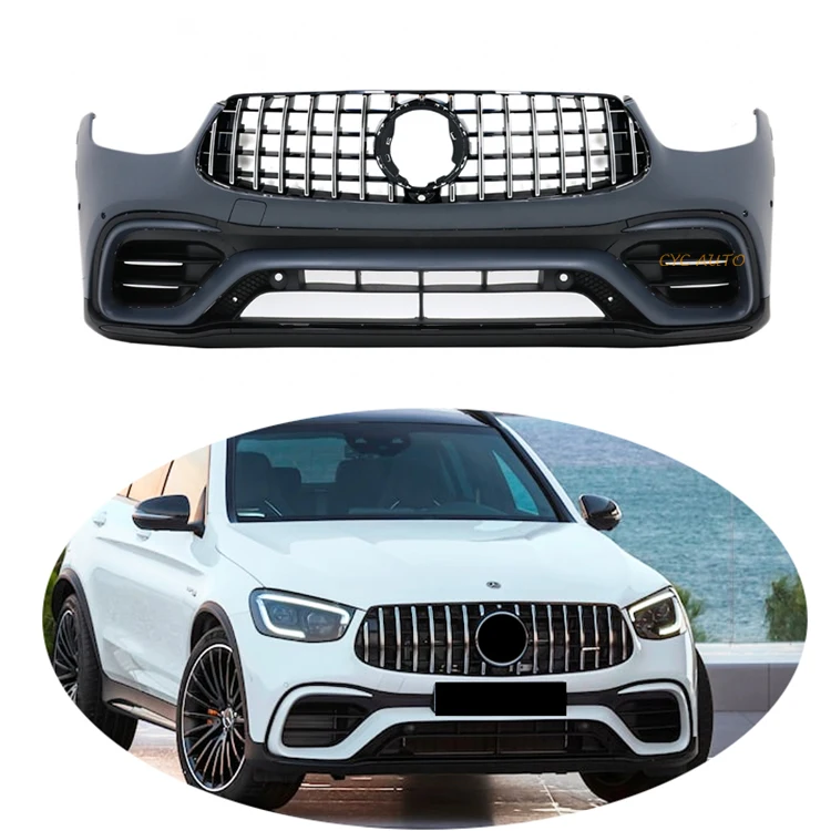 

Facelift Body kit upgrade GLC63s front bumper for Mercedes Benz GLC Class X253 C253 Coupe 2020 2021+ GLC200 GLC260 GLC300