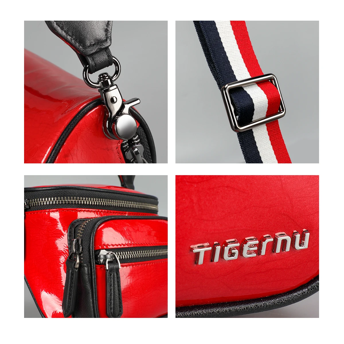 Tigernu Производитель Модная сумка через плечо из натуральной кожи с ремешком