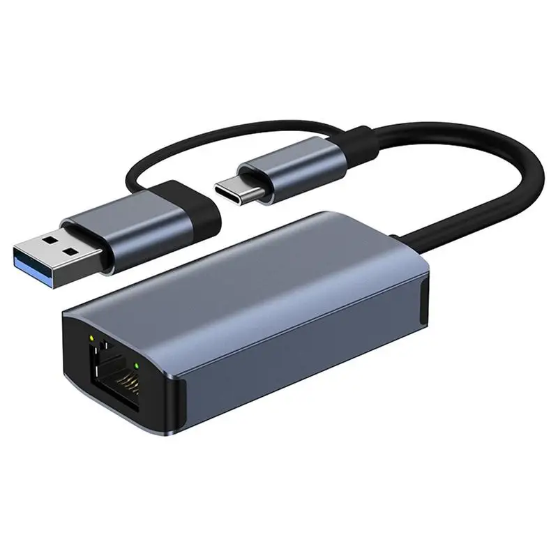 

Compact Ethernet Adapter Drive Free USB3.0 Type C 1000Mbps RJ45 Network Card ForNintendo Switch Laptop PC Internet USB Lan