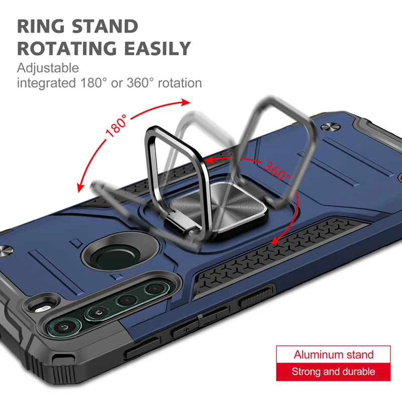 shockproof bracket phone case for motorola g power play stylus 5g ring protective cover for moto g8 g9 g7 power plus one 5g ace free global shipping