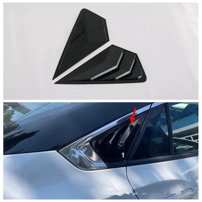 

Fit For Ford Mondeo 2020 Car Rear Window Side Louvers Air Vent Panel Trim Sticker Car Styling