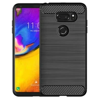 soft silicone case for lg v35 thinq v30s brushed carbon fiber cases for lg v30s lg v30s thinq shockproof phone cover
