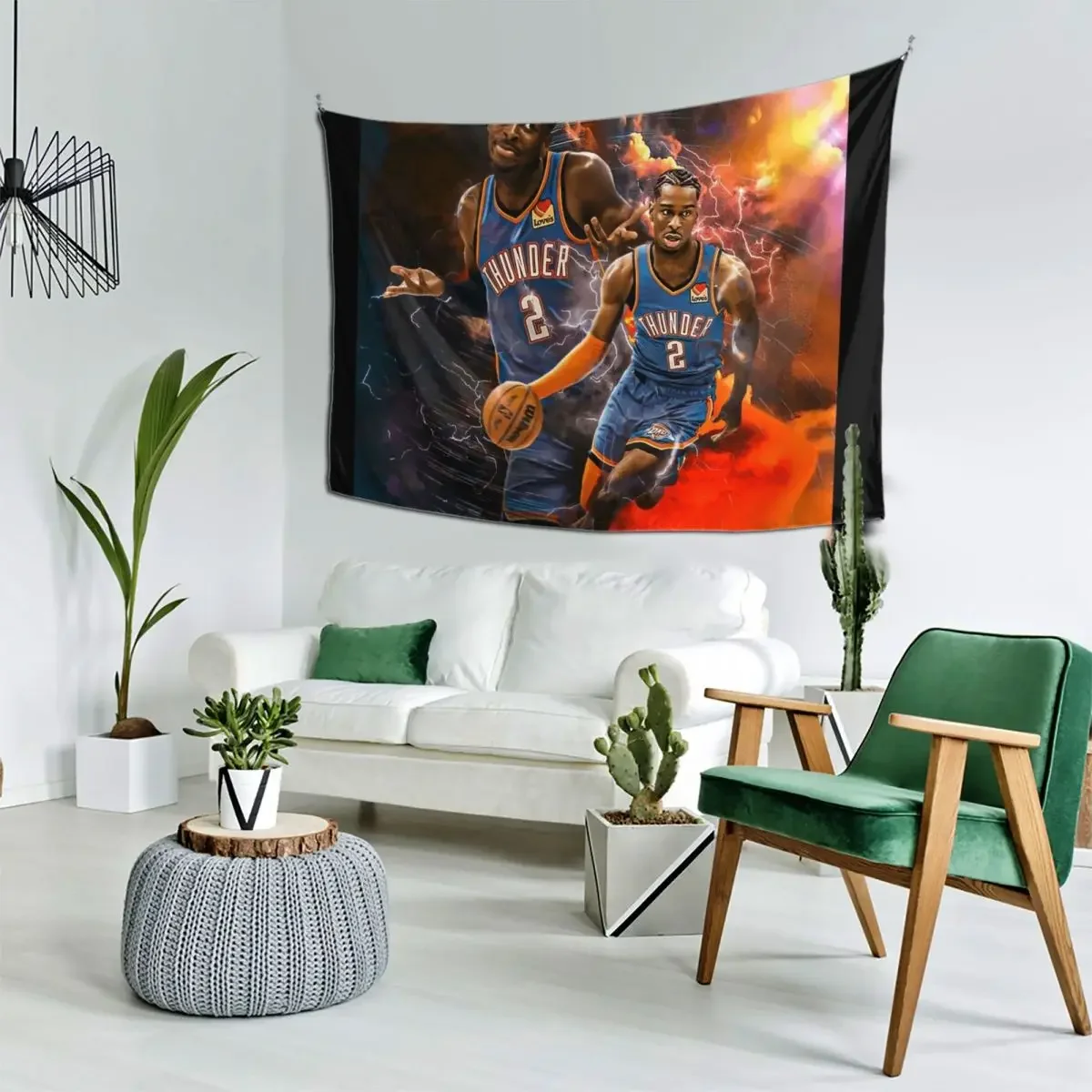 Shai Gilgeous-Alexander 2 баскетбольный гобелен украшение для гостиной украшения комнаты