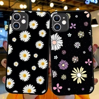 fashion butterfly daisy love mobile funda for iphone 11 12 13 mini 11 pro x xs max xr 6 7 8 plus se phone case soft silicone tpu