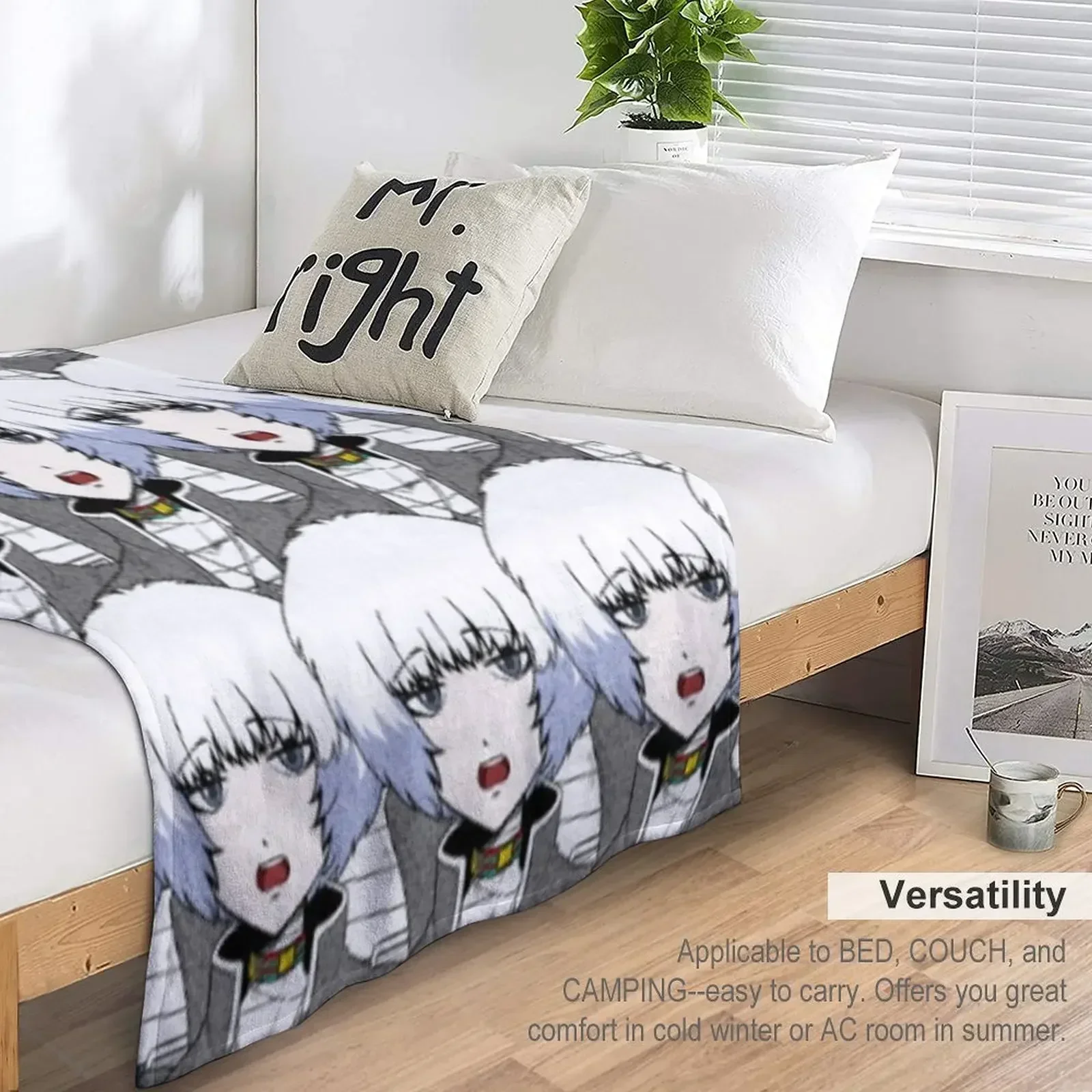 Ranmaru Kageyama Плед Дизайнерские Фланелевые Забавные Подарочные Одеяла