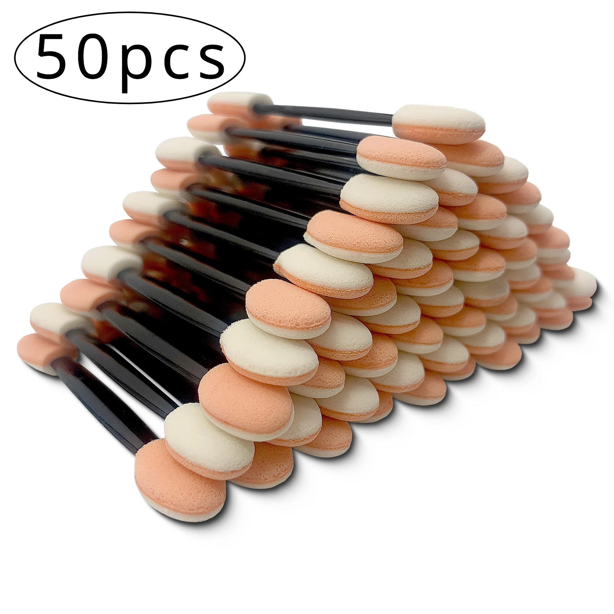 50 шт. одноразовые двусторонние губки для теней век