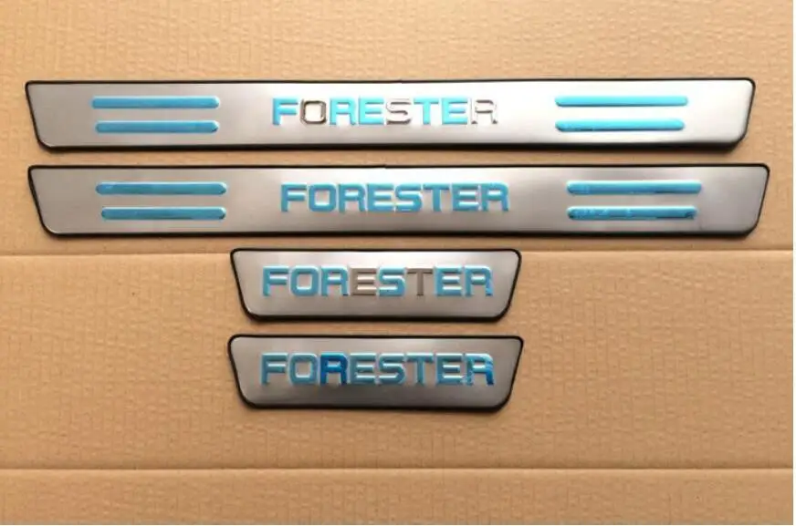 

Для Subaru Forester 2009-2012, Стайлинг автомобиля, Накладка на порог из нержавеющей стали, Накладка на порог, порог B