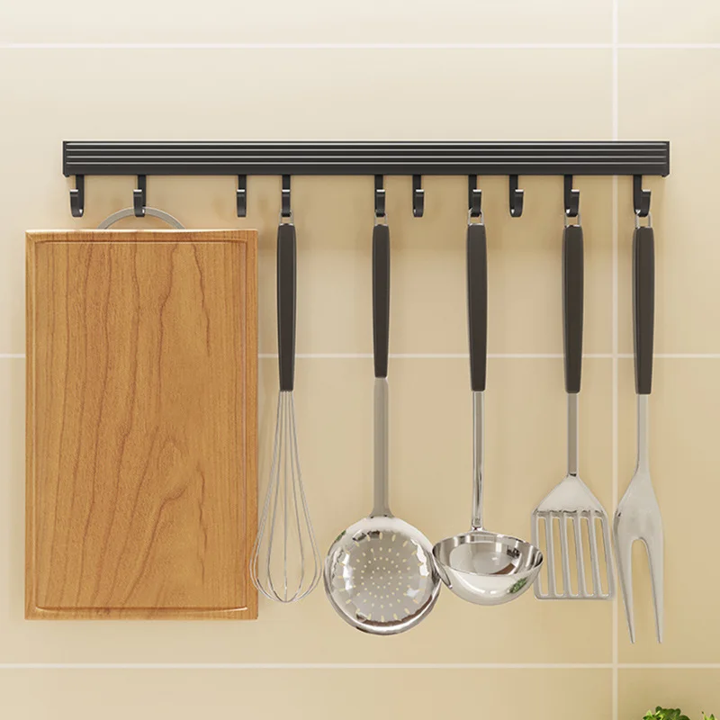 

Kitchen Hook Non Perforated Hanging Type Strong Load Bearing Adhesive Hook Rack And Wall Storage
