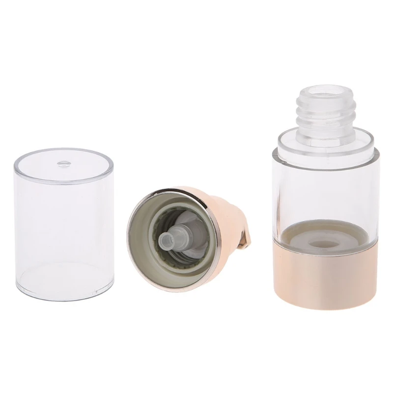 Пустая косметическая безвоздушная бутылка пластиковый насос для лечения