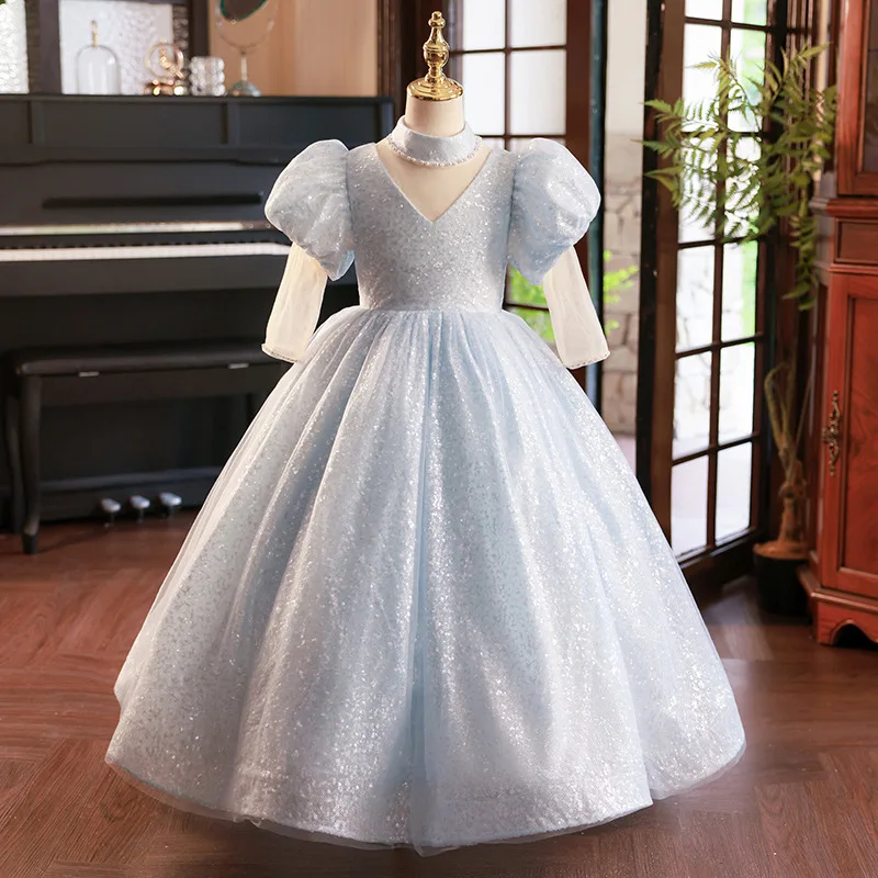

Girl Party Dress Formal Status Dresses for Prom Ball Gowns Elegant Wedding Clothes Robe Girls Children Eid Baby 2023 Princess