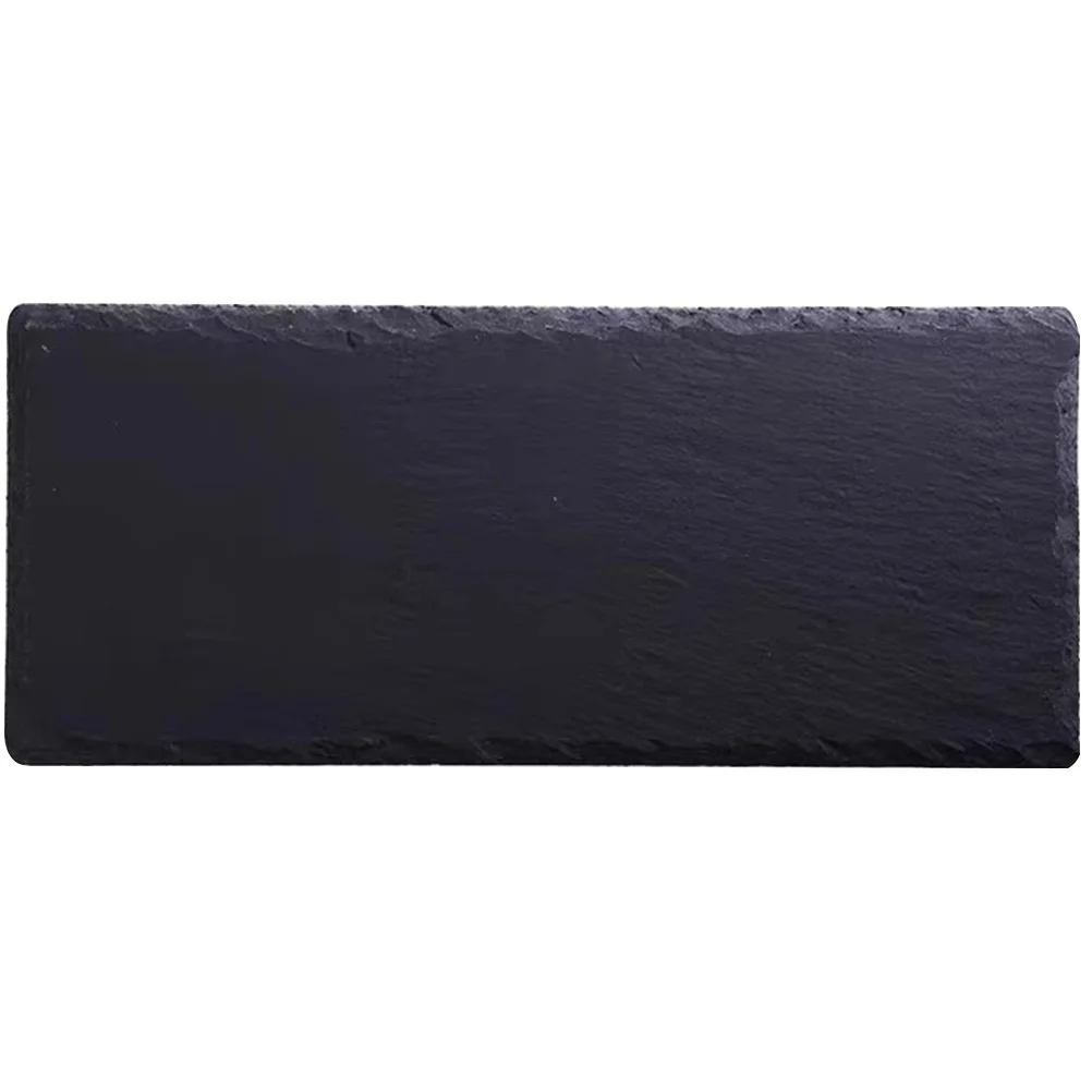 

Reusable Desktop Restaurant Steak Plate Slate Board Sushi Plate Steak Accessory for Dinner Restaurant Home Daily