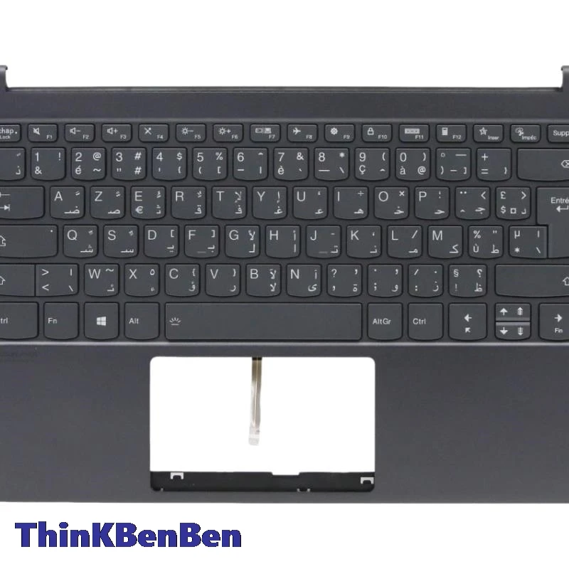 Французская арабская клавиатура верхний корпус подставка для рук чехол Lenovo Yoga Slim