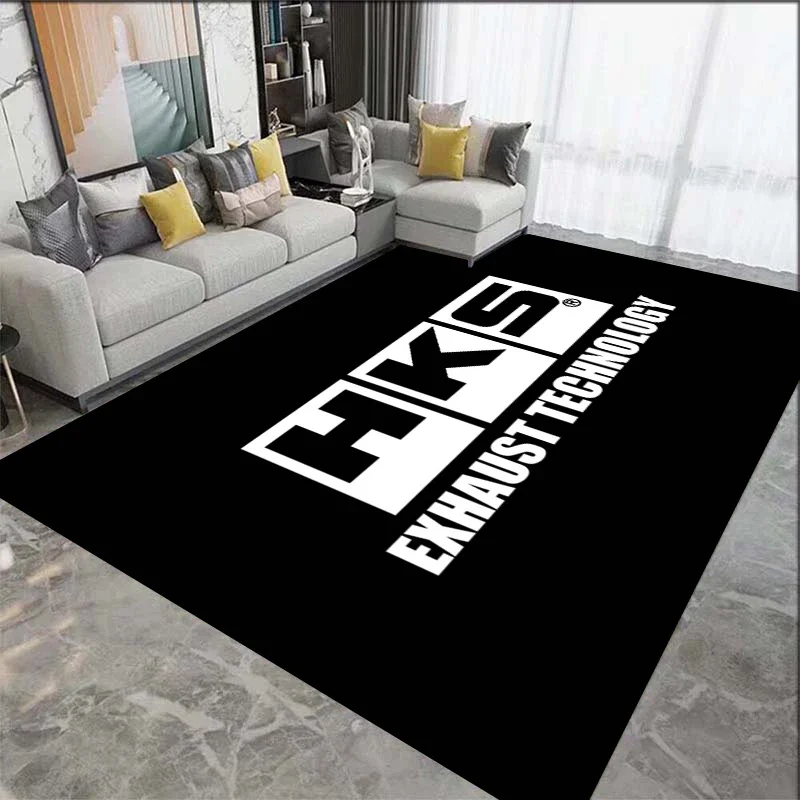 H-HKS logo3D ковер с принтом, декоративный ковер для гостиной и спальни, противоскользящий напольный коврик, модный Коврик для йоги, подарок на день рождения