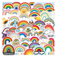 103050pcs cartoon rainbow bridge cute creative doodle sticker bicycle scooter car helmet laptop computer wholesale