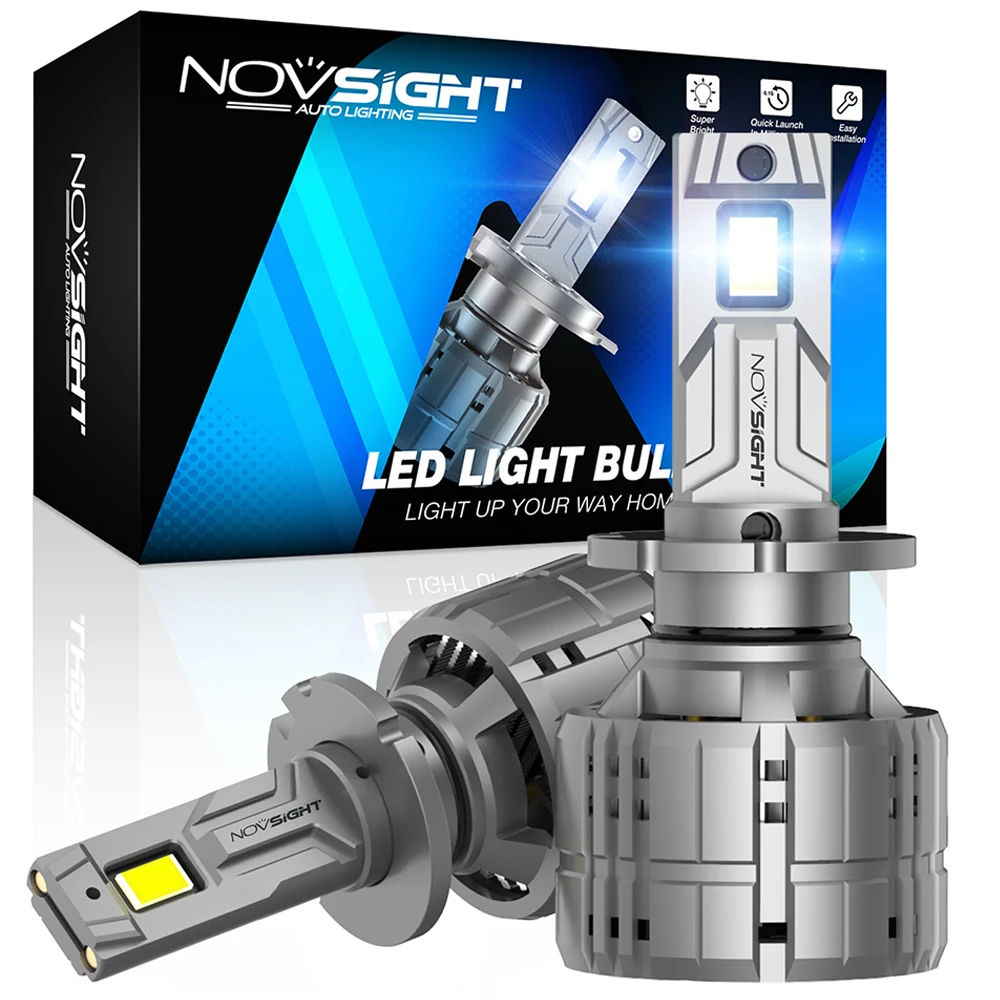 

NOVSIGHT D1 D2 D3 D4 Led Canbus Headlamp 200W 40000LM Super Bright Car Lamp 12V 6500K White Plug and Play Car Headlight Bulbs
