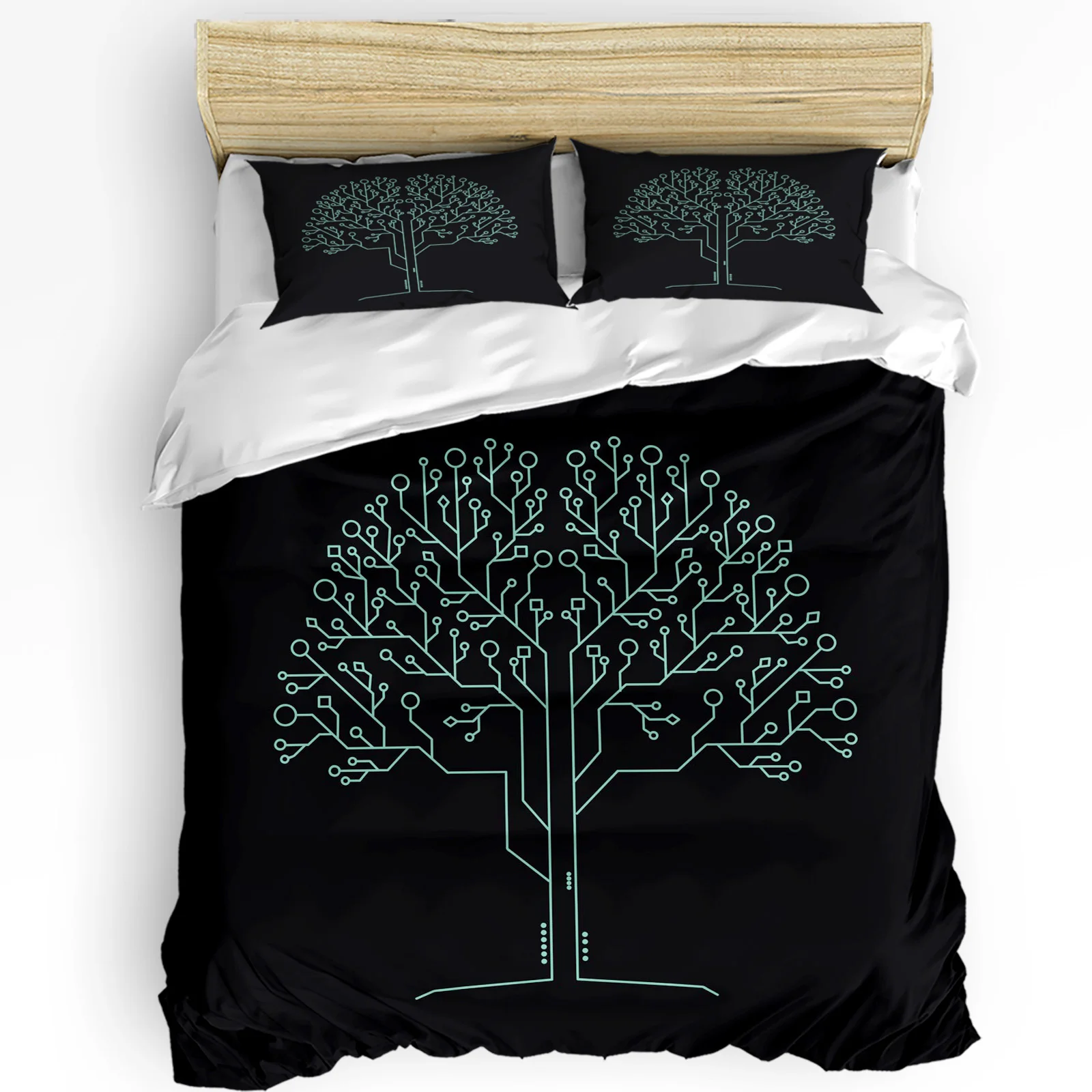 

Tree Digital Art Printed Comfort Duvet Cover Pillow Case Home Textile Quilt Cover Boy Kid Teen Girl Luxury 3pcs Bedding Set