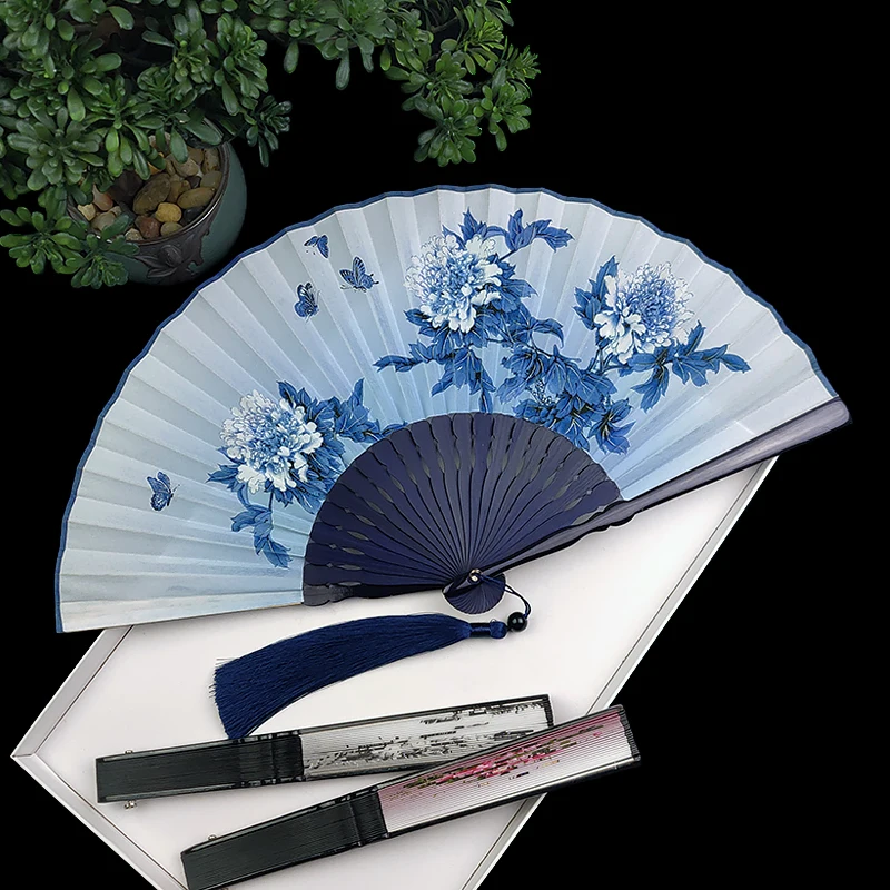 Летний портативный декоративный складной веер в китайском стиле