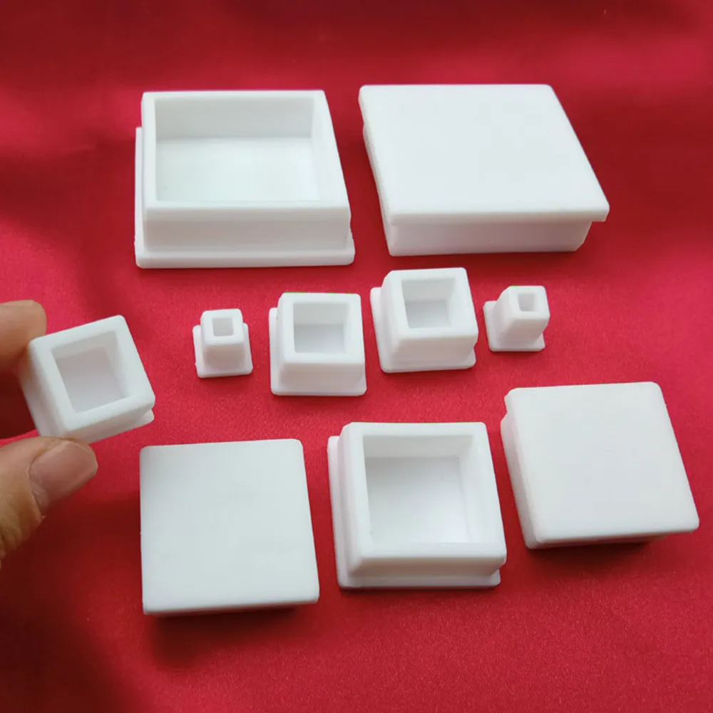 Белые квадратные резиновые колпачки для ног на стуле, Нескользящие, для стола, для ног, защита от пыли, носки, защита для пола, прокладки, трубы, пробки