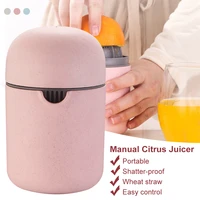 portable hand fruit juicer citrus orange squeezer lid rotation press anti slip reamer for lemon lime grapefruit capacity machine