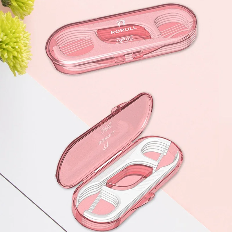 치실 зубная нить палочка портативная коробка одноразовые зубочистки межзубная