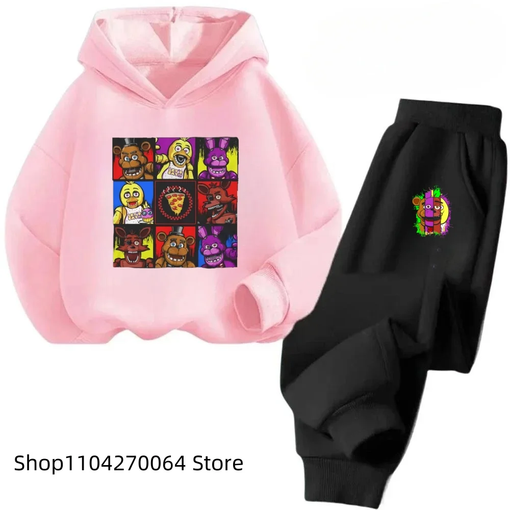 Детская одежда Five Nights At Freddys детский комплект с капюшоном свитер в стиле аниме FNAF
