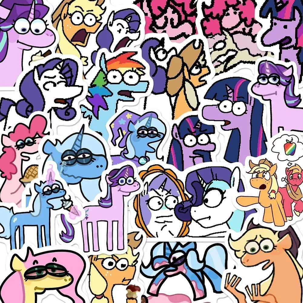 116 фотографий абстрактная наклейка My Little Pony простая с рисунком каваи аниме