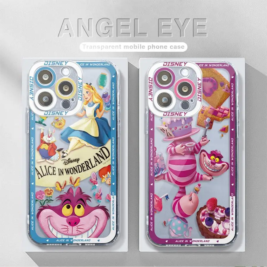 Disney Alice Cheshire Cat phone Case for Mi 11 Lite 5G 11T Pro Redmi 9A 10A 10C 12 4G 12C 13C 4G5G Poco X3 NFC Cover