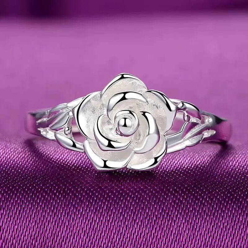 

Brass Material Simple Personality Silver Women's Party Ring